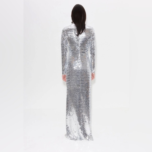 Simon Miller sequin sculpty dress in satellite silver - Picture 3 of 7